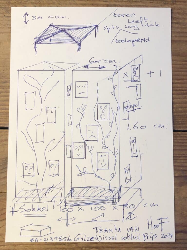 Tekening Toren vh geweten wissel sokkel prijs 2024 Gilze